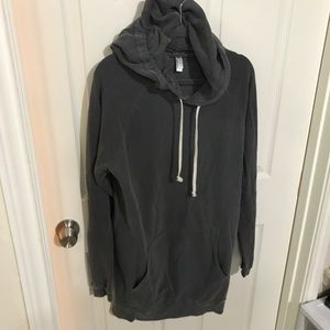 American Apparel gray hoodie dress